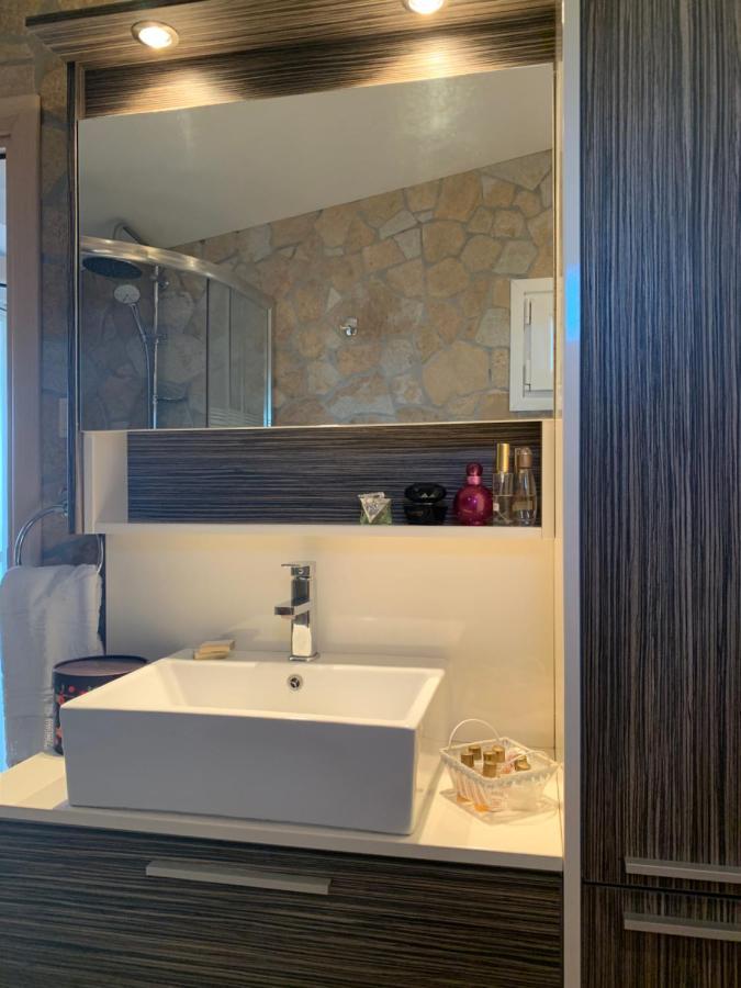 Doormat# Wait 'N Sea, Jacuzzi, Luxury Stone House Apartamento Epanomí Exterior foto