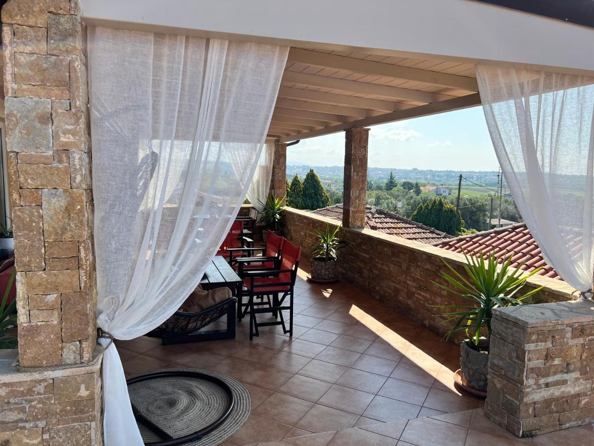 Doormat# Wait 'N Sea, Jacuzzi, Luxury Stone House Apartamento Epanomí Exterior foto