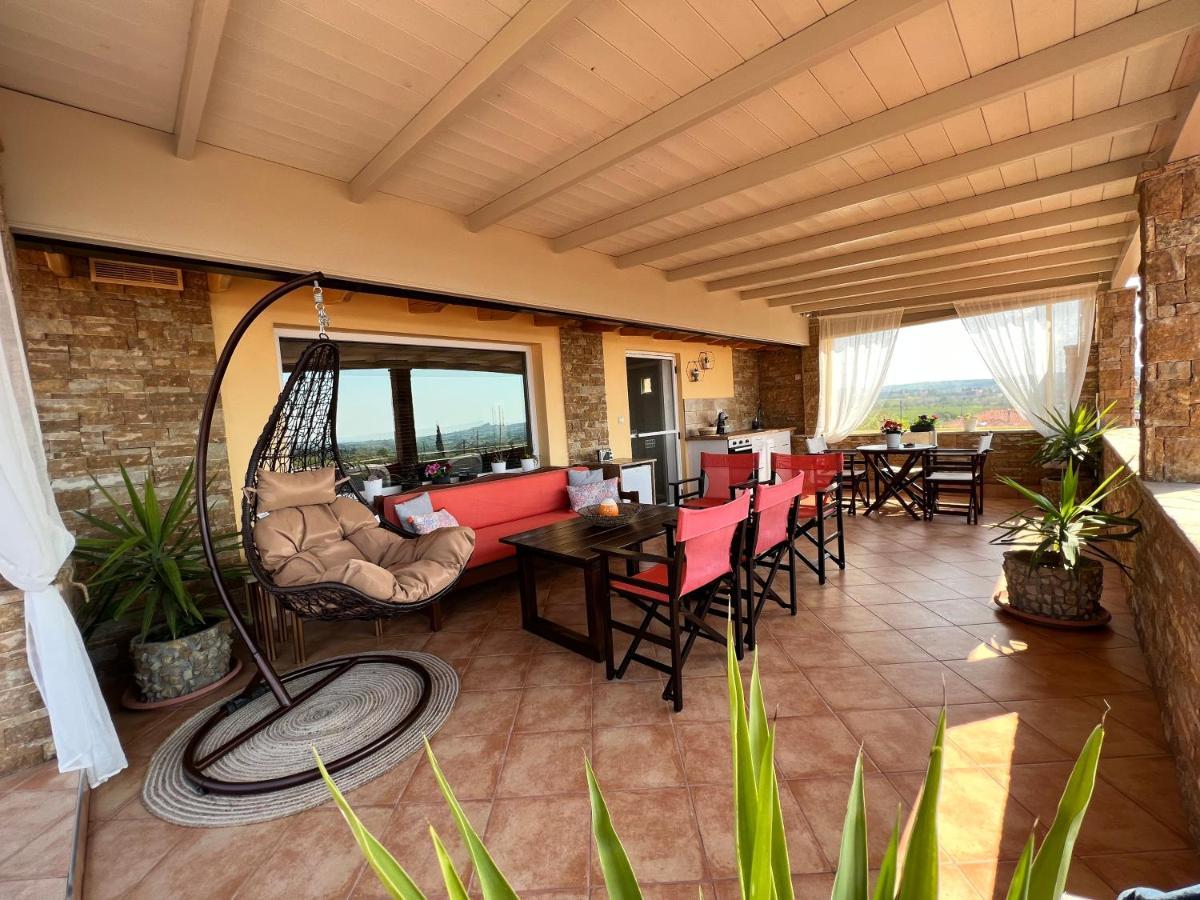 Doormat# Wait 'N Sea, Jacuzzi, Luxury Stone House Apartamento Epanomí Exterior foto