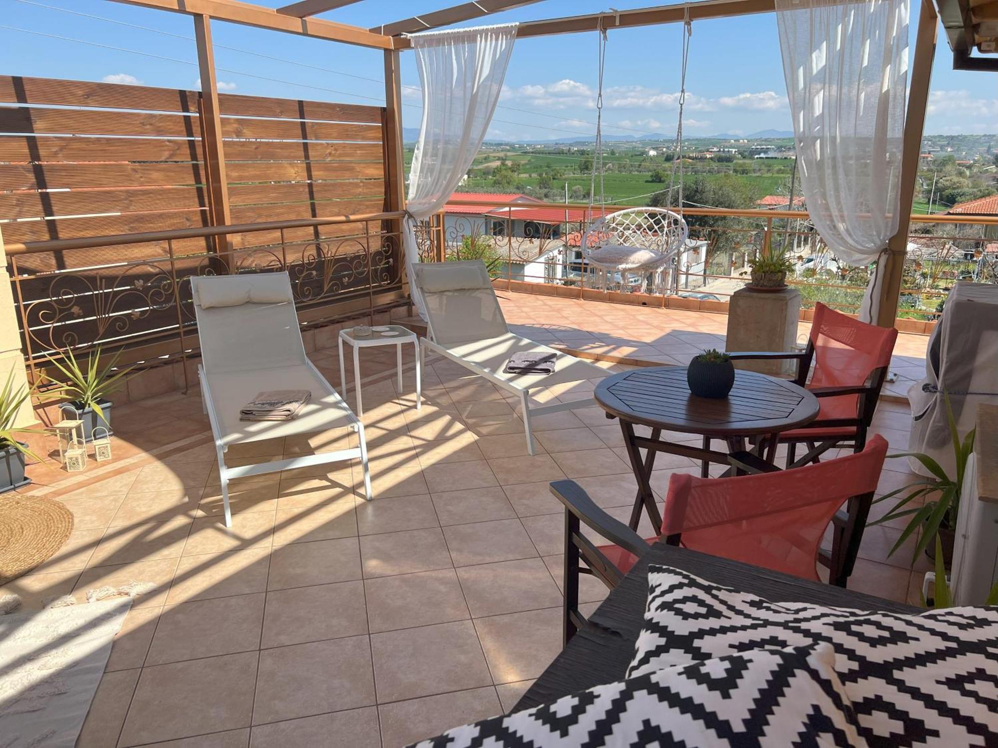 Doormat# Wait 'N Sea, Jacuzzi, Luxury Stone House Apartamento Epanomí Exterior foto